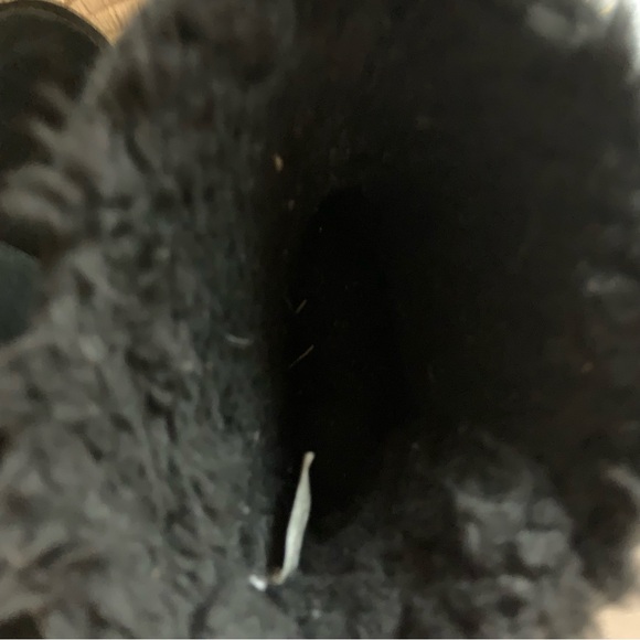 UGG Koolaburra Attie Bow Faux Fur Lined Boots Black Size 5 - Picture 8 of 16